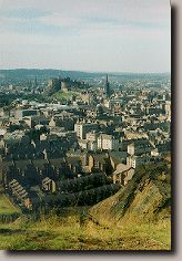 View of Edinburgh Castle from Crag's highest point